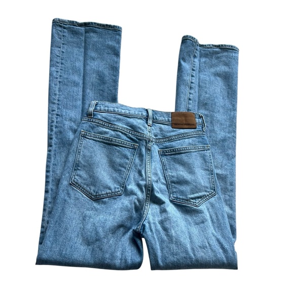 Aritzia Denim Forum The Bailey High Rise Boot 32L Size 25 - Picture 6 of 16